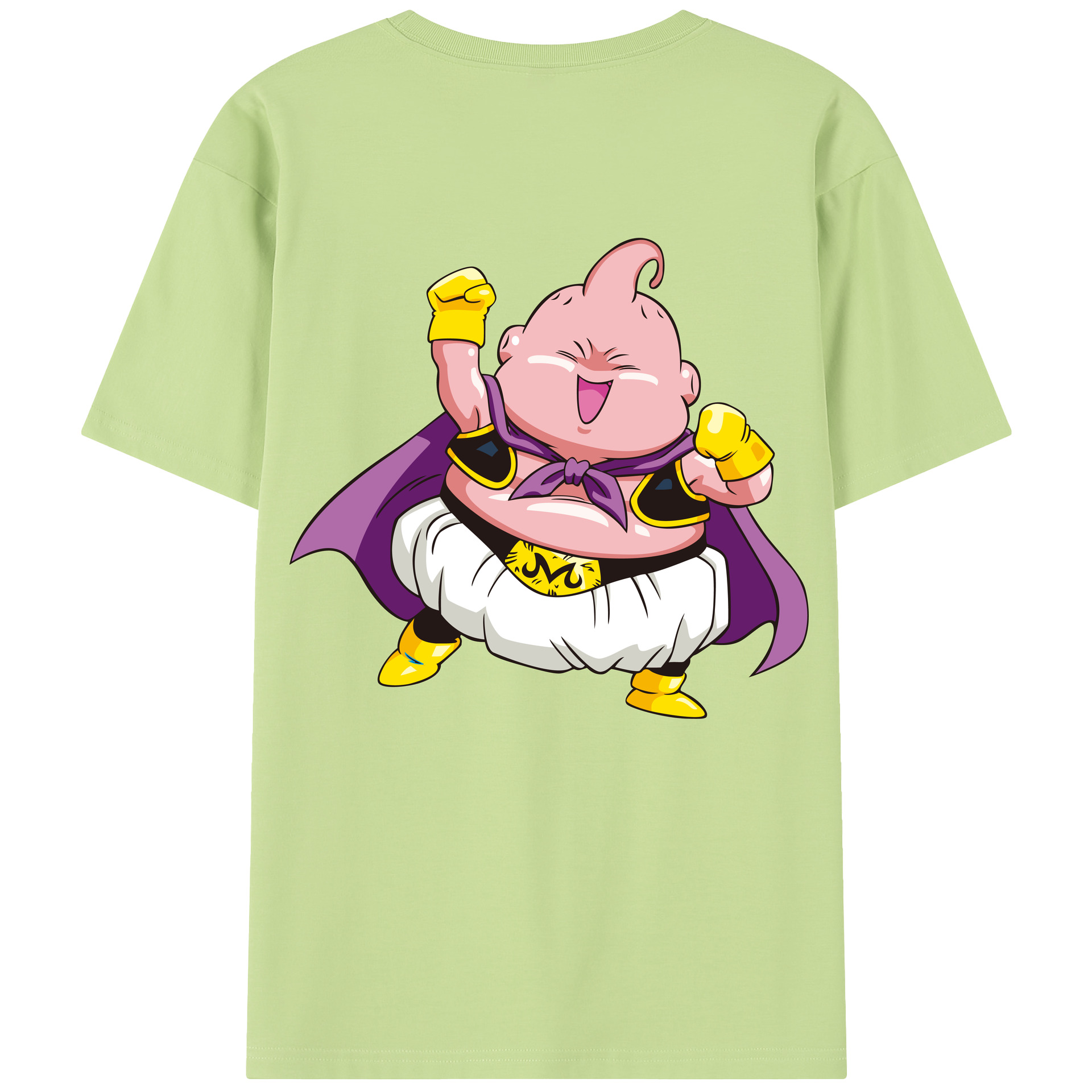 （画像用） ドラゴンボール 魔人ブウ DRAGON BALL Majin Buu 綿100％半袖Tシャツ（背面プリント）
